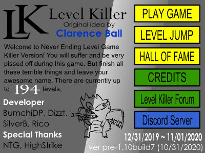 Level Killer pre1.10 (194 levels) (NELG Remak